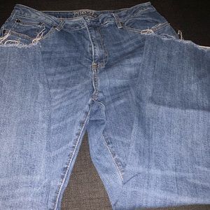 High Rise Curvy Ankle Straight Jeans